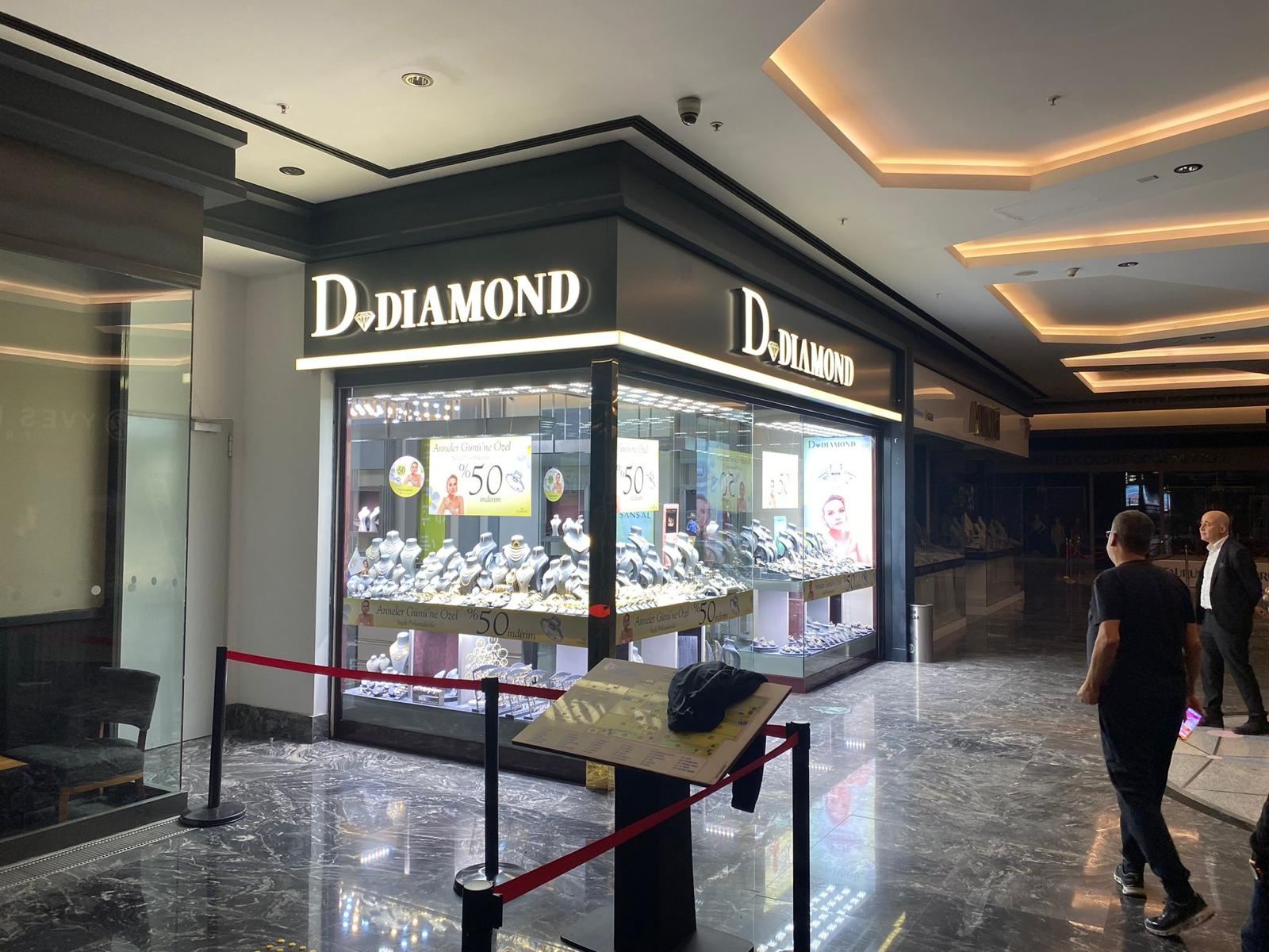 D-Diamond: Mall store · Channel letters