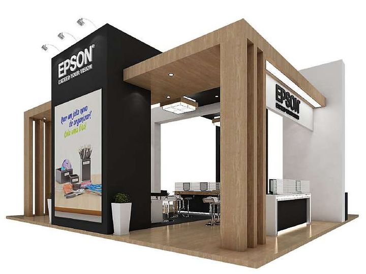 Fuar Standı: Ahşap stand · 3D tasarım