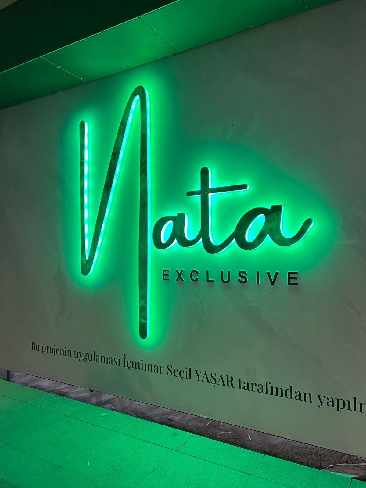 Nata Exclusive: Neon logo · Backlit