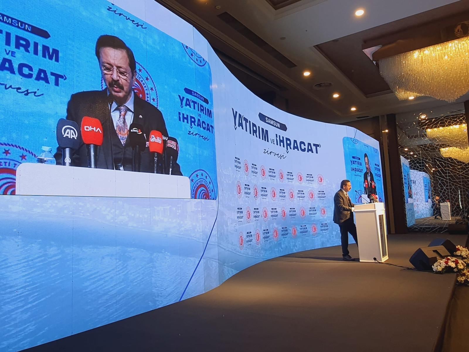 Investment and Export Summit: Curved LED screen · Stage